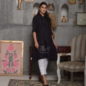 Kurti With Embroidered Trouser By T&H COLLECTION