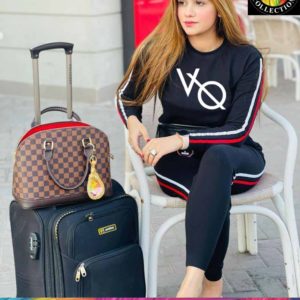 Ladies Printed Stripes Track Suit By Hadiya's Collection