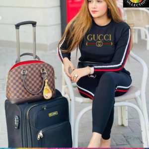 Ladies Printed Stripes Track Suit By Hadiya's Collection