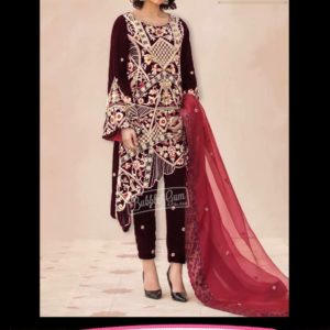 2 Piecs Embroidered Shirt Trouser