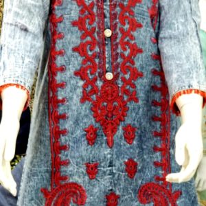 Embroidered Cotton Random Kurti