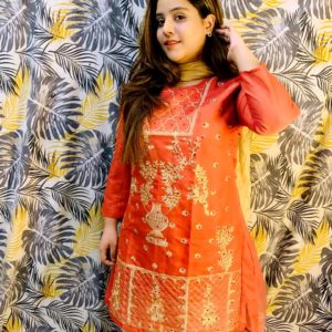 Eshal Embroidered 3 Piecs Shirt Trouser & Duppata