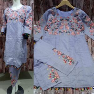 Eshal Paper Cotton 2 Piecs Suit