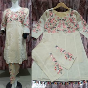 Eshal Paper Cotton 2 Piecs Suit