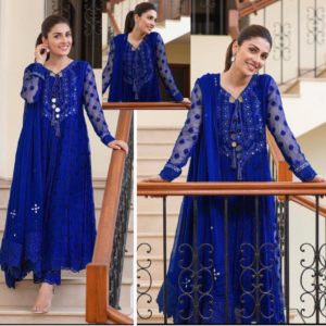 Faiza Saqlain 3 Piecs Embroidered Suit