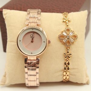 Ladies Watch With Zarkhoon Bracelet