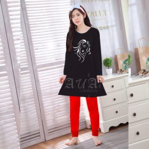 Woman long T-Shirt With Trouser