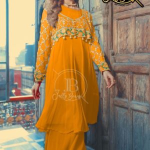 Embroidered Coti Shirt & Flapper