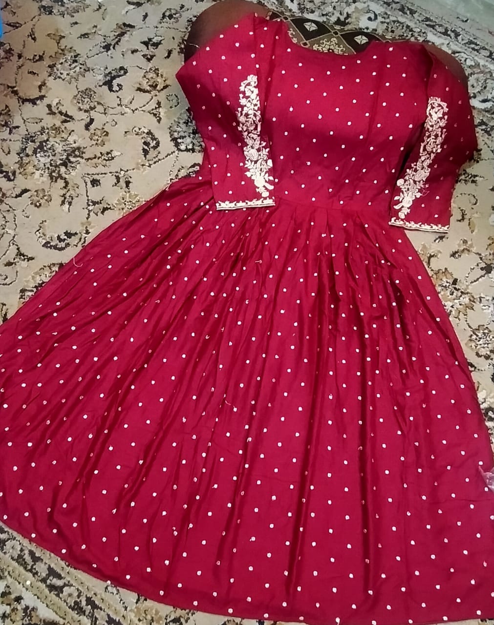 Fully Embroidered Maxi