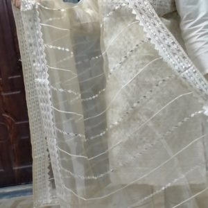 Heavy Embroidered Suit With Fancy Dupatta