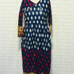 Lawn Printed Maxi Angrakha Style