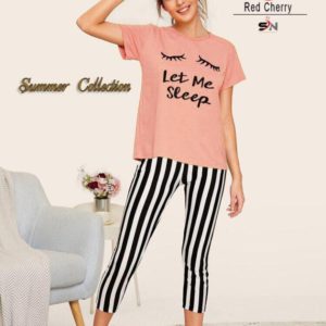 Printed Night Suit by Red Cheery