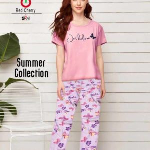 Printed Night Suit by Red Cheery