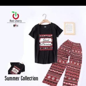Printed Night Suit by Red Cheery
