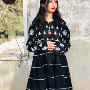 Full Ghair Frock Long Sleeves