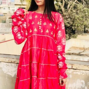 Full Ghair Frock Long Sleeves