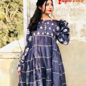 Full Ghair Frock Long Sleeves